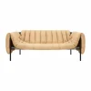 Hem Puffy 2 5-sits soffa 205 cm Sand leather-black grey