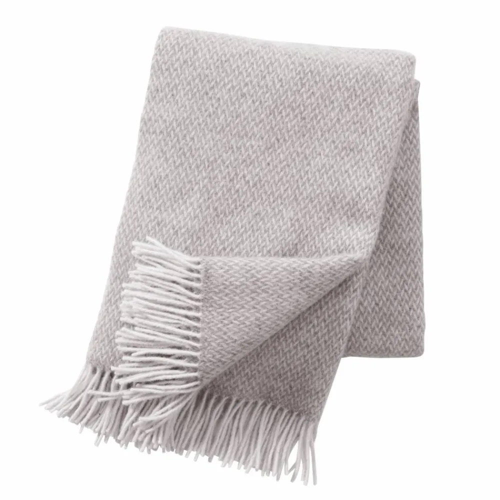 Klippan Yllefabrik Pulse ullpläd sand (begie)