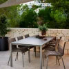 Best Cane-line Pure bord 200x100 cm Basalt grey-taupe