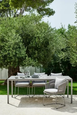 Cane-line Pure bord 200x100 cm Concrete grey-taupe