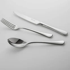 Robert Welch Radford bestickset blank 24 delar + 6 grillknivar