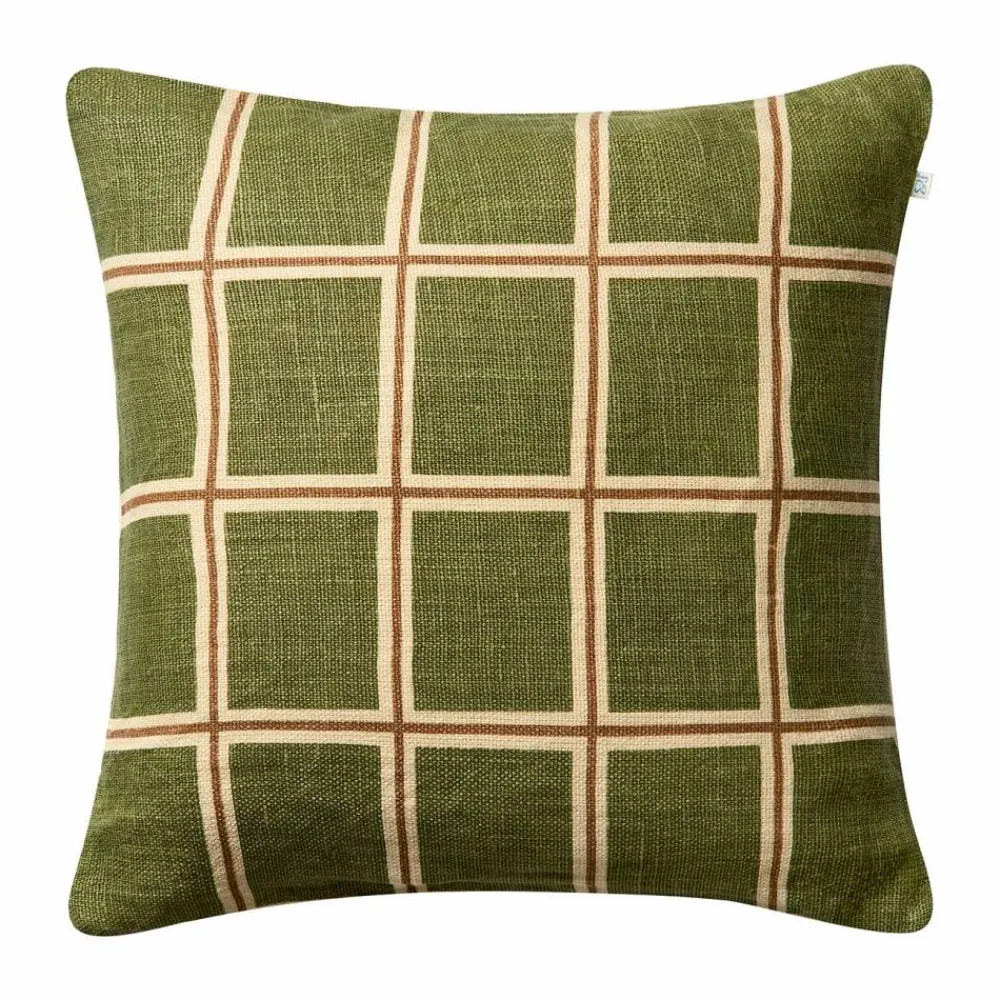 Chhatwal & Jonsson Raha kuddfodral 50x50 cm Cactus green-taupe