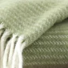 Clearance Klippan Yllefabrik Ralph ullpläd linolium (ljusgrön)