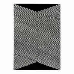NJRD Rectangles ullmatta svart 170x240 cm