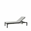 Cane-line Relax solsäng Natté grey inkl dyna