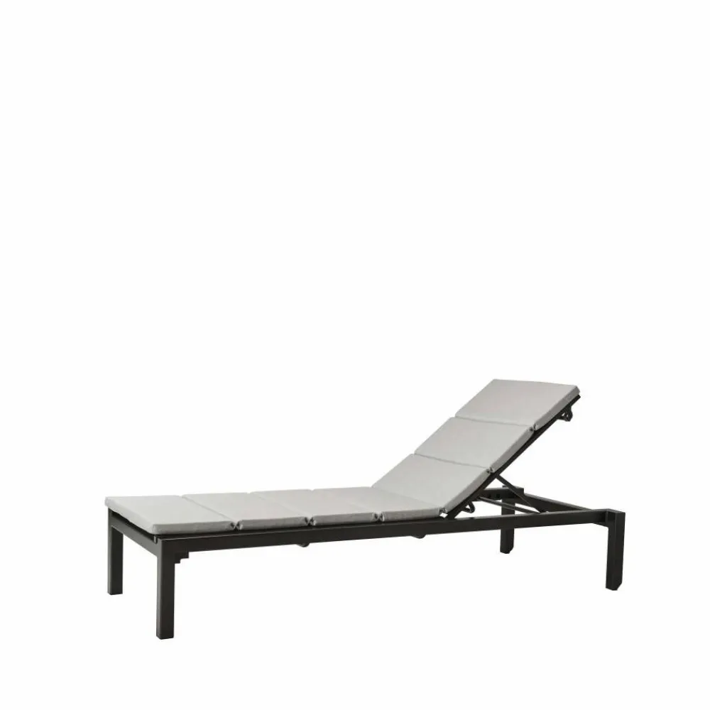 Cane-line Relax solsäng Natté grey inkl dyna