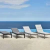 Cane-line Relax solsäng Natté grey inkl ljugrå dyna