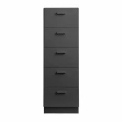 Clearance Relief byrå hög med sockel 41x115 cm grå