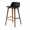 &Tradition Rely HW118 barstol Black-lackerad valnöt 65 cm