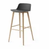 &Tradition Rely HW123 barstol Stone grey-lackerad ek 75 cm