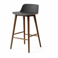 &Tradition Rely HW118 barstol Stone grey-lackerad valnöt 65 cm