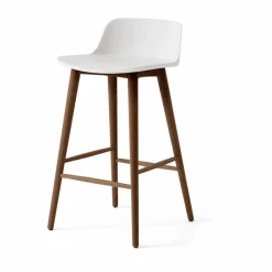 &Tradition Rely HW118 barstol White-lackerad valnöt 65 cm