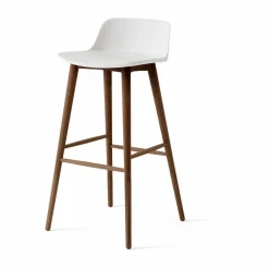 &Tradition Rely HW123 barstol White-lackerad valnöt 75 cm