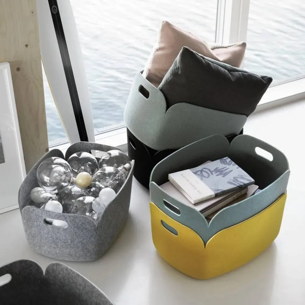 Muuto Restore förvaringskorg Dusty green (blekgrön)