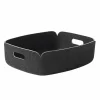 Discount Muuto Restore tray förvaringskorg låg Black melange (svart)