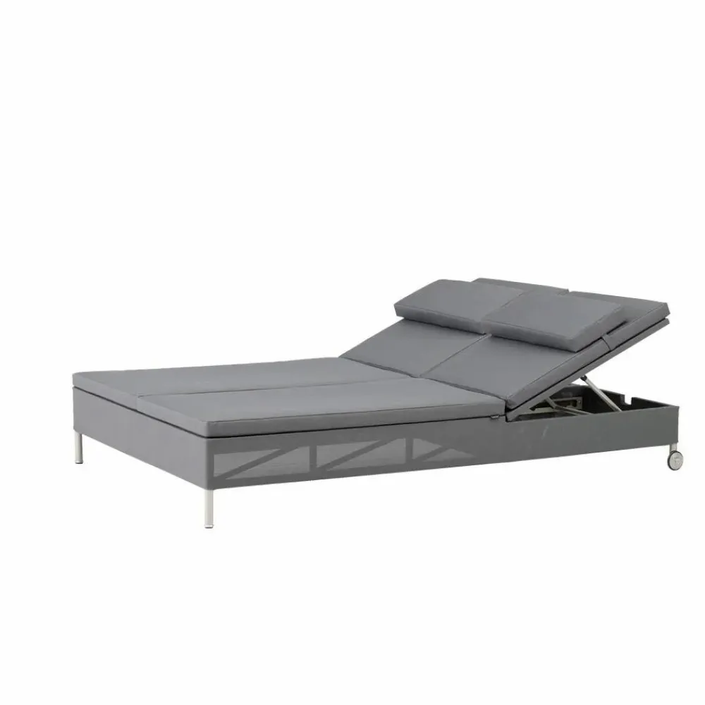 Sale Cane-line Rest solsäng Natté grey dubbel