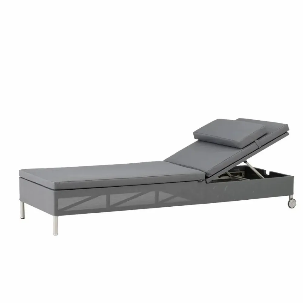 Cane-line Rest solsäng Natté grey enkel