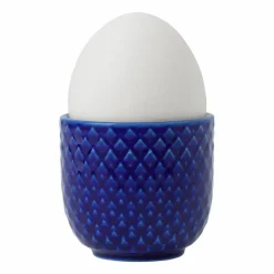 Lyngby Porcelæn Rhombe äggkopp Ø5 cm Mörkblå