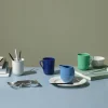Lyngby Porcelæn Rhombe mjölkkanna 39 cl Blå