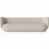 Online Ferm Living Rico soffa bouclé 4-sits Wool bouclé natural