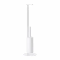 Discount Zone Denmark Rim toalettpappershållare med borste White