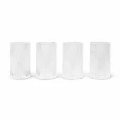 Sale Ferm Living Ripple verrines serveringsglas 14 cl 4-pack Clear