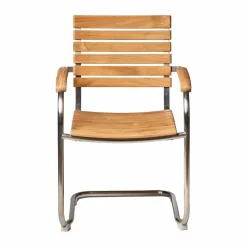 1898 Rörvik matstol Teak-rostfritt stål