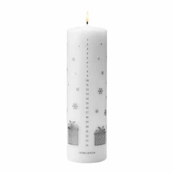 Georg Jensen 2025 års kalenderljus Vit-silver