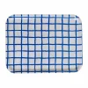 Discount Fine Little Day Rutig bricka 33x43 cm Blue