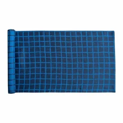 Best Fine Little Day Rutig jacquardvävd bordslöpare 45x150 cm Blue-black