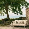 Skargaarden Saltö soffa Sunbrella silver grey charcoal grey aluminiumram