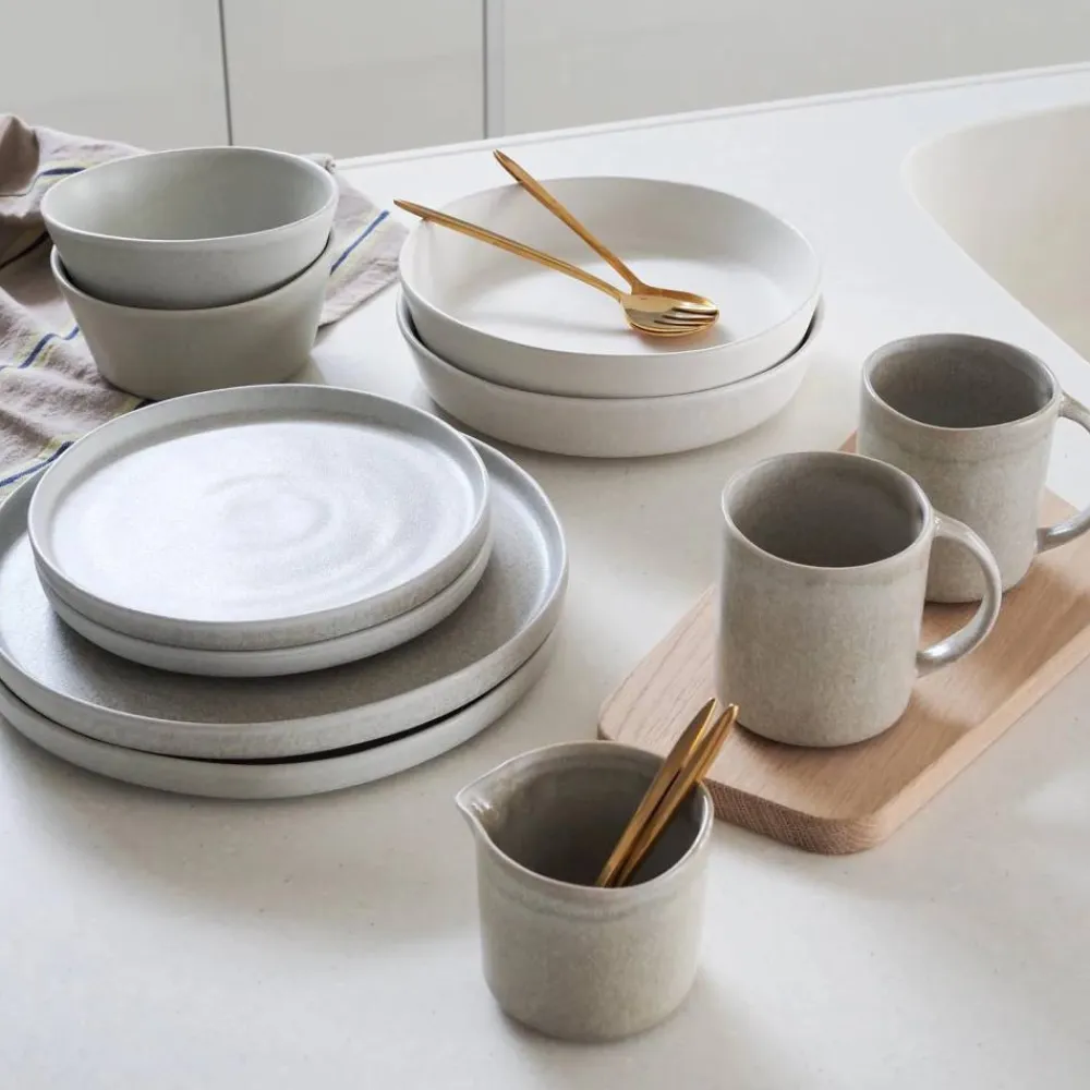 Scandi Living Sandsbro assiett Ljusgrå Ø20 cm