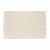 Scandi Living Sandstone ullpläd 130x180 cm Creme