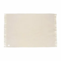 Scandi Living Sandstone ullpläd 130x180 cm Creme
