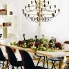 Flos 2097 Sarfatti ljuskrona LED Mässing 30 lampor