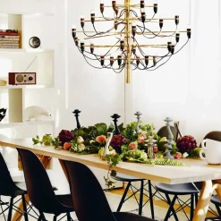 Flos 2097 Sarfatti ljuskrona LED Mässing 30 lampor