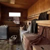Discount Zone Denmark Sauna Handduk Grey-blue fog-soft grey 70x140 cm