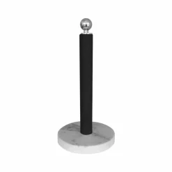 Best Scherlin hushållsrullehållare Svart silverknopp