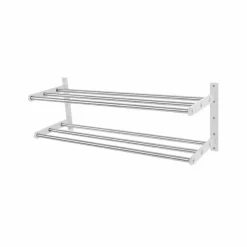 Discount Scherlin skohylla 12 Stål/vit-vitlackerad aluminium
