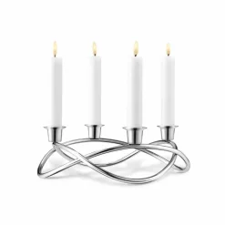 Outlet Georg Jensen Season ljusstake Ø26 cm blank