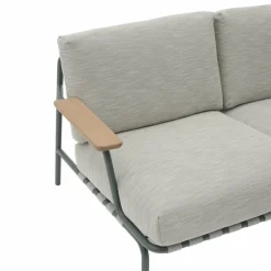 Muuto Settle 2-sits soffa Ribbed Weave 2 Dark green