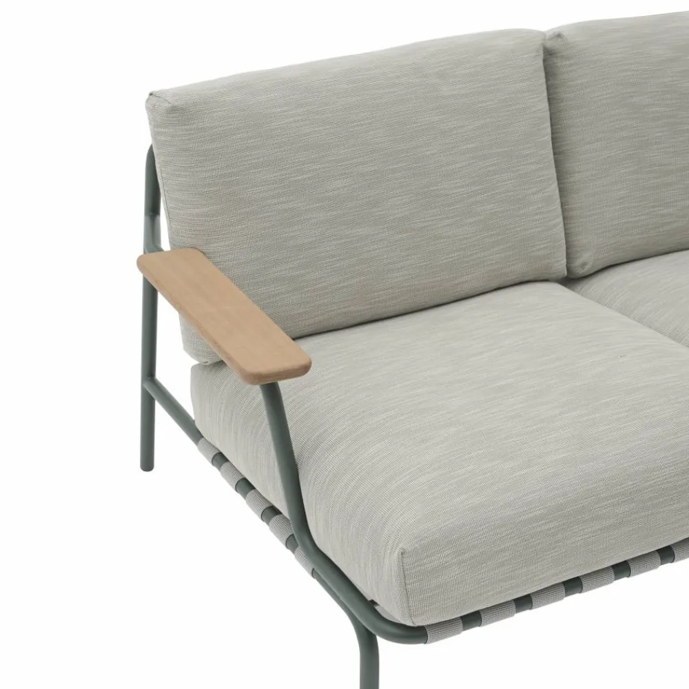Muuto Settle 2-sits soffa Ribbed Weave 2 Dark green