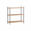 MOEBE Shelving System classic hylla Ek-black 86x85x35 cm S.85.1.A