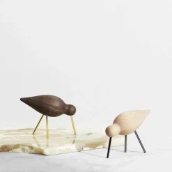 Best Normann Copenhagen Shorebird valnöt-mässing Mellan