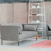 New HAY Silhouette 2-sits soffa Coda 182 grå-svarta metallben