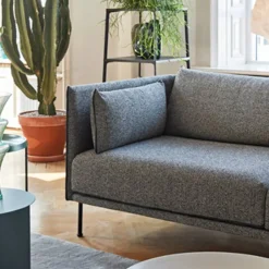 New HAY Silhouette 2-sits soffa Linara 142 cognac-kromben