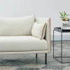 HAY Silhouette 2-sits soffa Olavi 03 grey-svart metallben