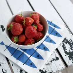 Clearance Almedahls Sill servett 20-pack Blå-vit