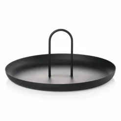 Zone Denmark Singles bricka med handtag Ø20 cm Black