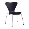 Fritz Hansen 3177 Sjuan barnstol Midnight blue färgad ask-krom